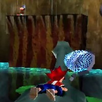 首長竜とジョンのいる高台の画像