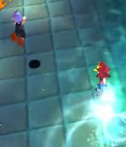 ヒロキはカケルと同じ体勢で泳いでます。ミズメカは持ってないけど 2つめの水中セクション